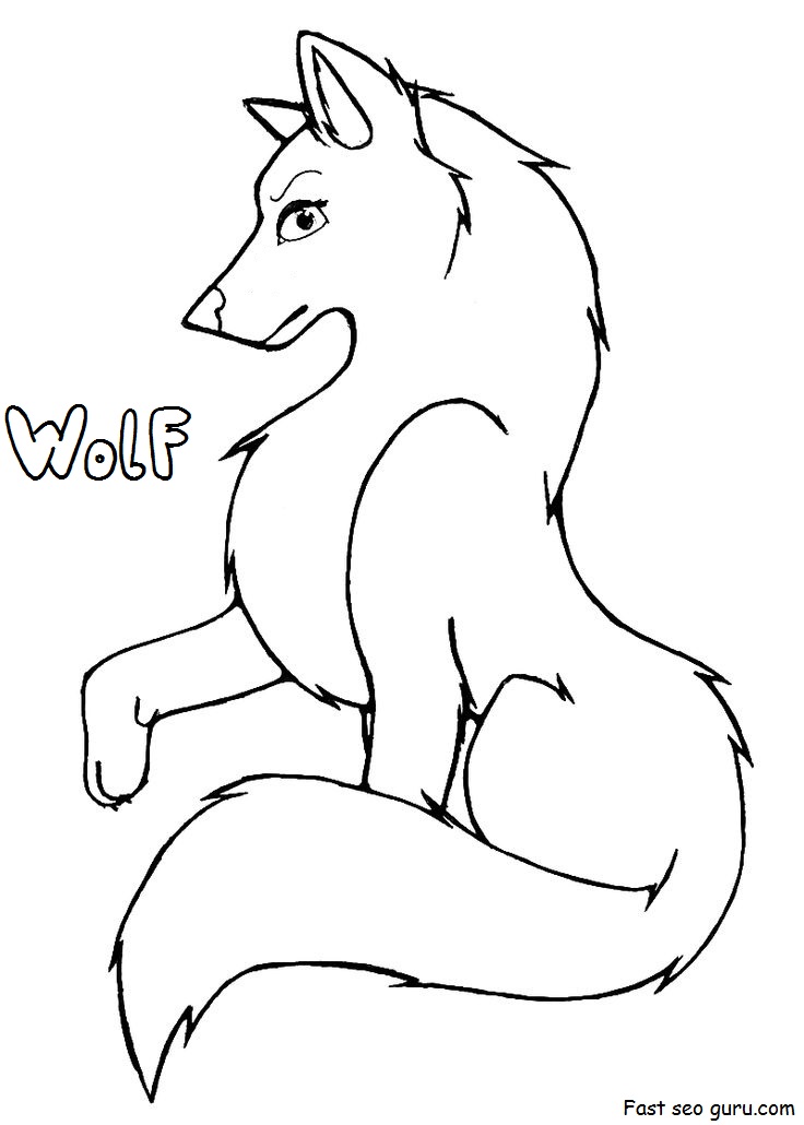 Free Printable Wolf Coloring Pages